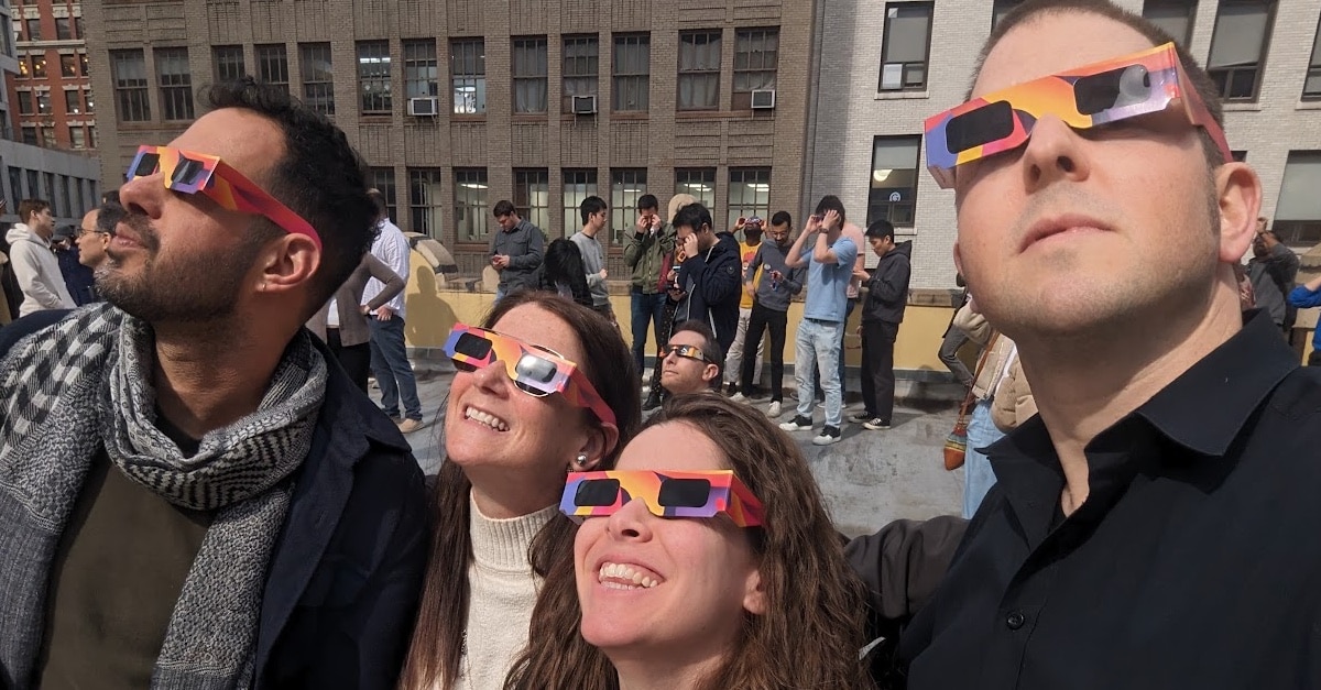 Augury's leadership team staring into the eclipse.