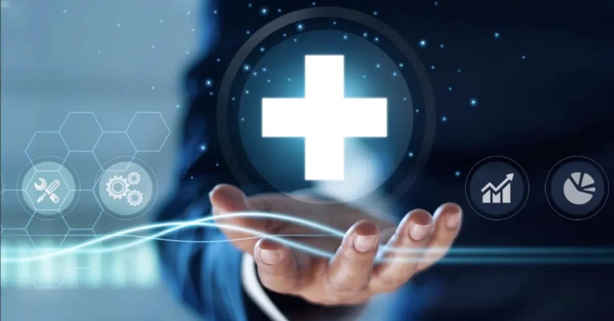 Picture of hand holding a symbol of health